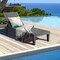 Patio Outdoor Chaise Lounge Chair Recliner W/ Adjustable Backrest